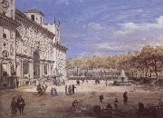 Gaspar Van Wittel The Villa Medici in Rome oil